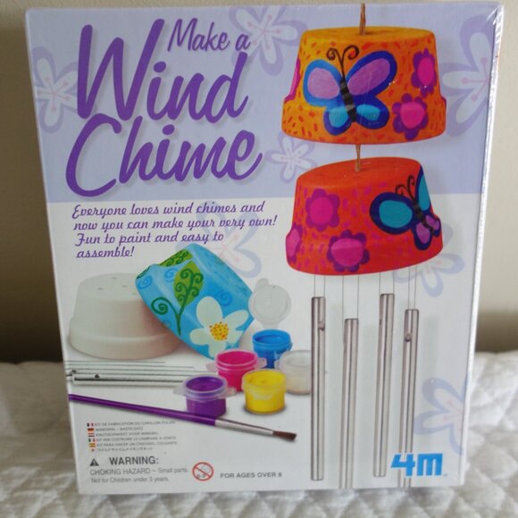 Lot of 2 NIB TOYSMITH Craft Kits – Magnetic Mini Tile Art, Make a Wind Chime - Picture 2 of 5